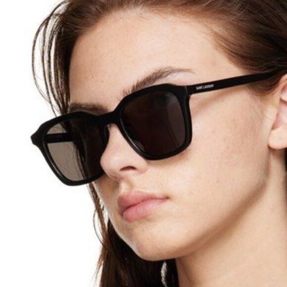 NEW SAINT LAURENT SL457 001 BLACK GEOMETRIC SUNGLASSES SAINT LAURENT SL 457 001